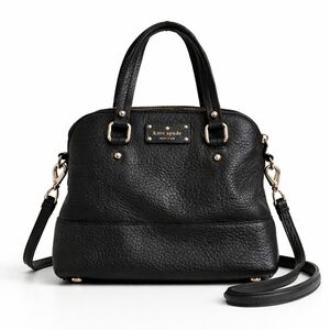 Kate Spade Black Pebbled Satchel